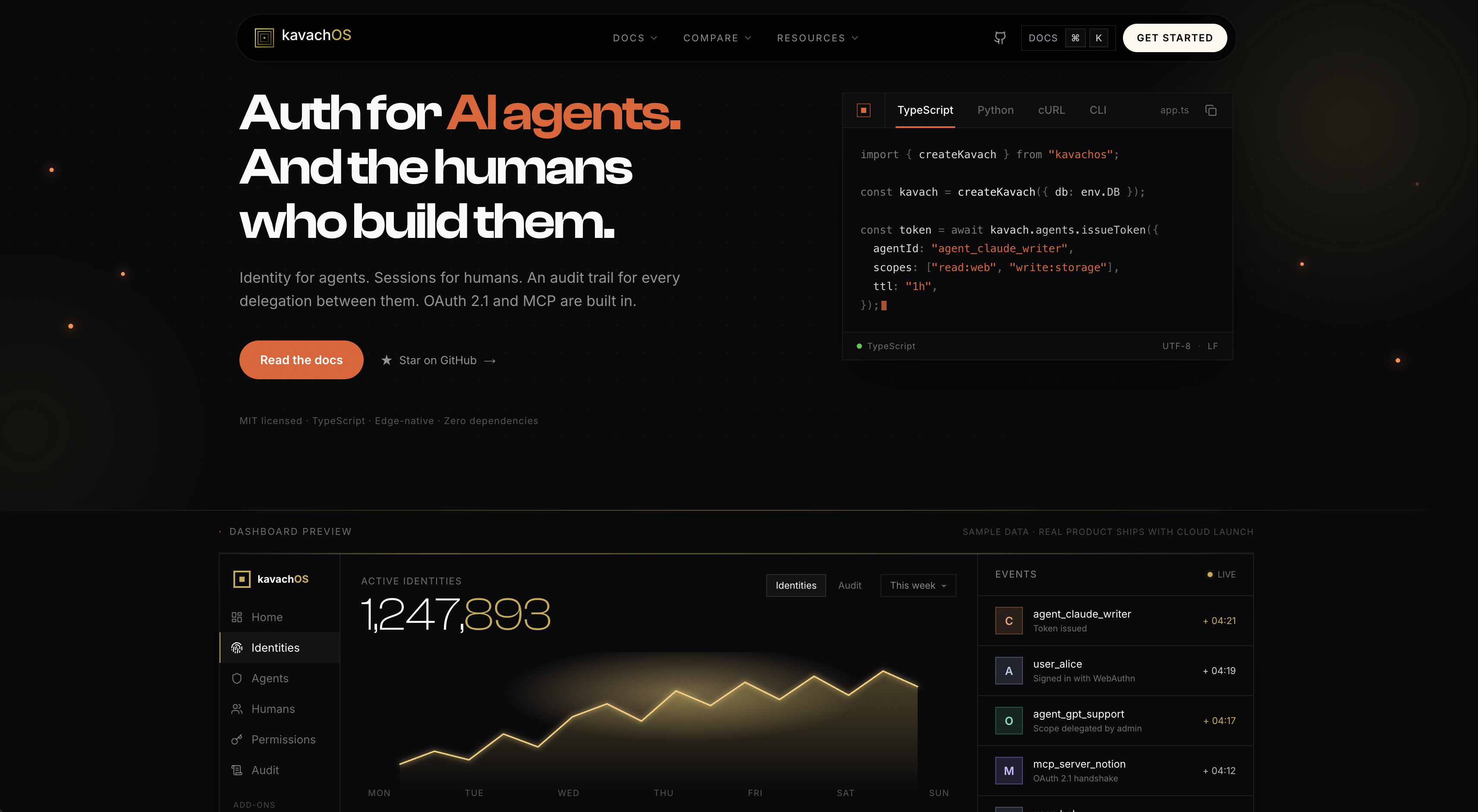 KavachOS, auth OS for AI agents and humans
